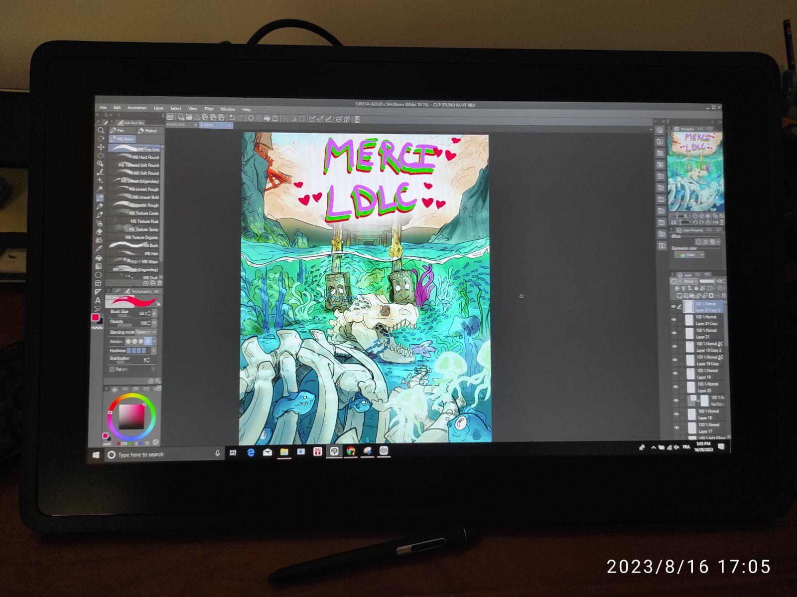 Wacom Cintiq 22 - Tableta gráfica - LDLC