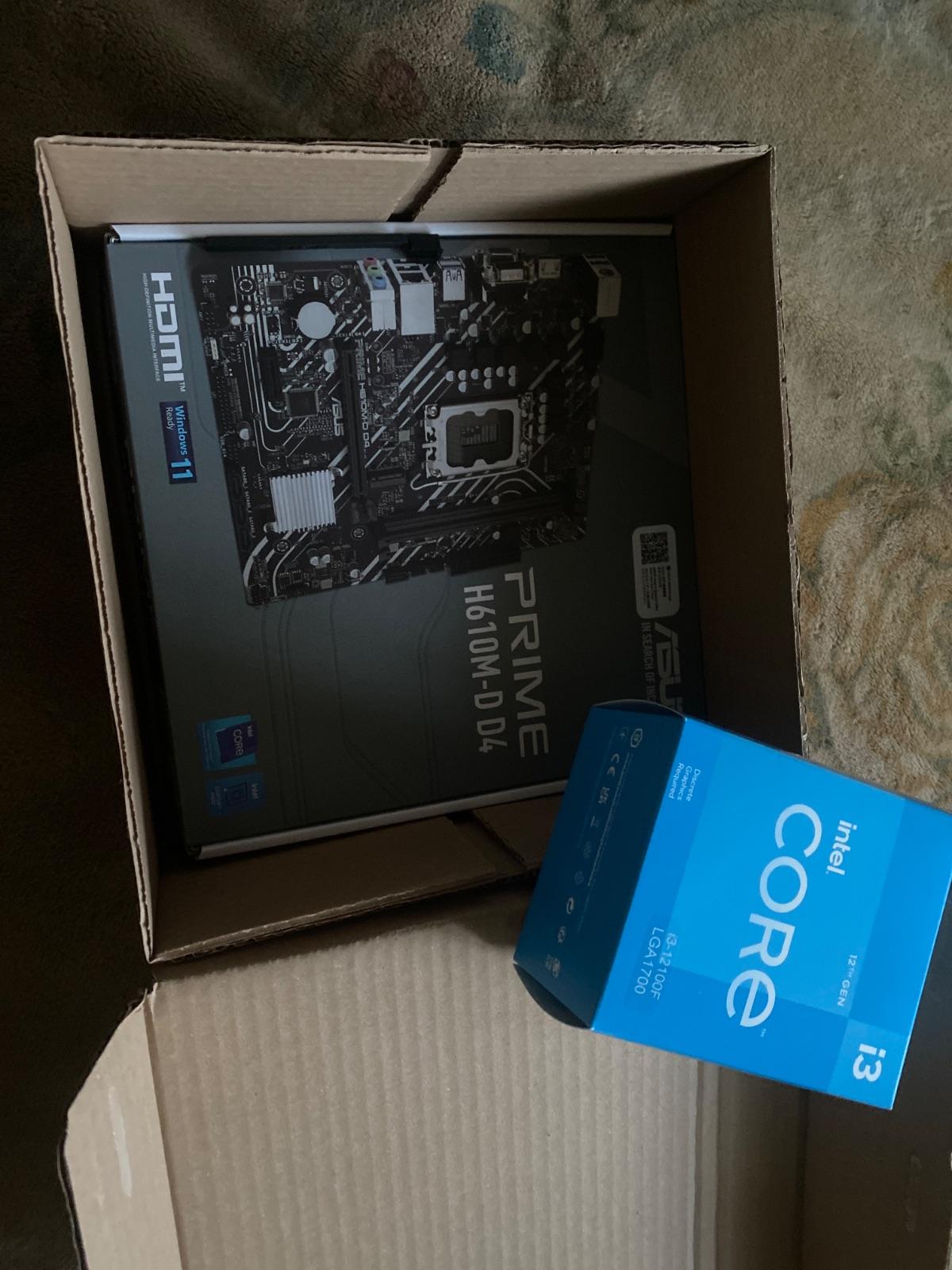 ASUS PRIME H610M-D D4 Intel Core i3-12100F PC Upgrade Bundle